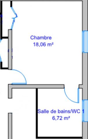Plan de la chambre Steve McQueen située à l'étage de la propriété, vaste chambre avec Salle de bain indépendante