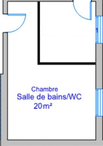 Plan de la chambre James Dean située à l'étage de la propriété, chambre avec Salle de douche en suite